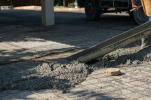 building, worker, construction irons, concrete and equipment